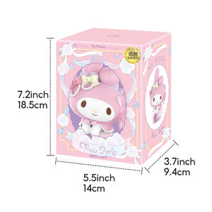 Figura de PVC de Miniso Sanrio de <span class=keywords><strong>My</strong></span> <span class=keywords><strong>Melody</strong></span> <span class=keywords><strong>y</strong></span> <span class=keywords><strong>Kuromi</strong></span>, Serie Festival de Rosas, para Decoración con Temática Animal, Figura al por Mayor - Product Image 6