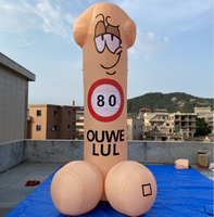 Dibujos animados de Holanda de Venta caliente, globo de pene viejo inflable a Países Bajos