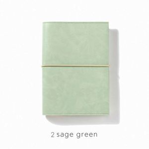Customized Leather Hardcover Planner Notebook with Strap 100 Sheets Refillable Loose <b>Leaf</b> Binder Journal for Gift - Product Image 3