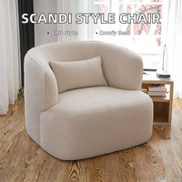 Fauteuil individuel de luxe au design scandinave moderne, idéal pour studio créatif, boutique, expérience relaxante, bureau, salle à manger, chambre.