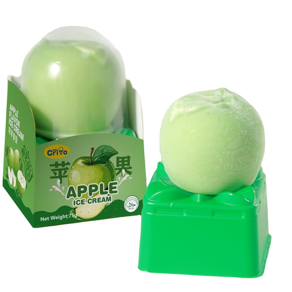 New Product Apple Fruit Ice Cream Fruity Flavor Halal Certified 18 ...