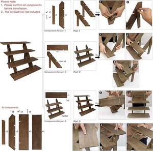 Présentoirs de rangement pour cupcakes multifonctionnels et écologiques à 4 niveaux, design flexible, pour la vente en gros - Product Image 4