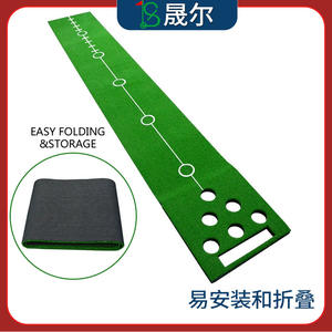 Tapis d'entraînement de golf à 6 trous, pour l'intérieur et l'extérieur, avec lignes marquées pour améliorer les compétences de golf - Product Image 2