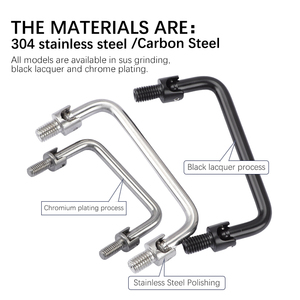 Ziqiang LS506-2 Edelstahl Runder Schranktürgriff Modernes Design Klappbarer Möbelknopf 90mm Höhe Wohnzimmer - Product Image 2