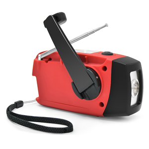 Nâng Cấp 2000MAh Xách Tay Năng Lượng Mặt Trời Powered Đài Phát Thanh Khẩn Cấp Hand Crank AM/FM Noaa Đèn Pin Internet Đài Phát Thanh Chức Năng Bền Nhựa - Product Image 4
