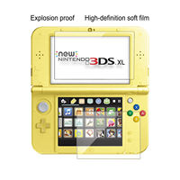 Film Pelindung Layar PET Anti Gores Transparan Lembut untuk Nintendo New 3DS LL XL - Laris Terjual