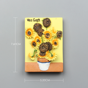 Custom <strong>Fridge</strong> <strong>Magnet</strong> Creative World Famous Painting <strong>Fridge</strong> <strong>Magnet</strong> Van Gogh Series Refrigerator <strong>Magnet</strong> for Promotional Gift - Product Image 4