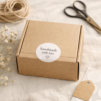 Etiquetas Adhesivas Personalizadas para Cajas de Pastel, Etiquetas de Grado Alimenticio con Logotipo Personalizado, MOQ Bajo de 1 Pieza