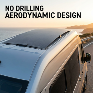 Panel Solar Semiflexible de Alta Eficiencia de 80W con Revestimiento Adhesivo |   Módulo Solar Monocristalino para Autocaravanas, Barcos y Embarcaciones - Product Image 2