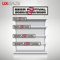 Écran publicitaire LCD ultra-large LuxGaze pour supermarché, écran numérique d'étagère, écran extérieur pour métro et aéroport, compatible SDK