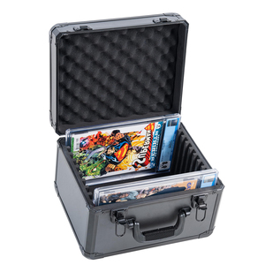 Single Row Aluminum Zipper Closure Sports &amp; Trading <strong>Card</strong> Carrying <strong>Case</strong> for Graded Comic Books &amp; CGC Slabs - Product Image 1
