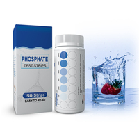 Bandelettes de test d'eau au phosphate OEM, 50 unités, pour aquarium, bassin à poissons, étang à koïs, bandelettes de test de la qualité de l'eau PO4, lecture rapide, faible plage