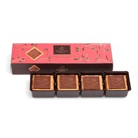 Boîte à biscuits en papier carrée de luxe écologique en gros personnalisée avec fenêtres avec couvercle transparent et boîte à biscuits 16cm