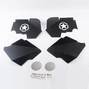 Frente guardabarros interior camisas para <span class=keywords><strong>Jeep</strong></span> <span class=keywords><strong>Wrangler</strong></span> JK JKU de aluminio ligero de diseñ<span class=keywords><strong>o</strong></span> negro accesorios 4x4 maiker fabricante - Product Image 5