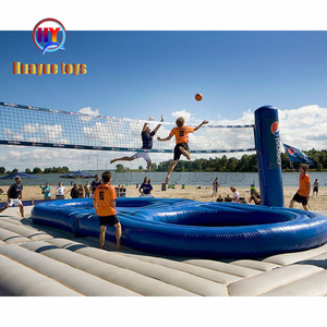 Vente chaude : Jeu aquatique vert pour sauter, autres produits <span class=keywords><strong>de</strong></span> parc d'attractions, terrain <span class=keywords><strong>de</strong></span> volley-ball sur trampoline pour <span class=keywords><strong>lac</strong></span>/mer pour le plaisir. - Product Image 6