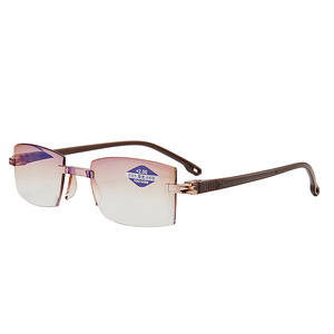 <span class=keywords><strong>Gafas</strong></span> de lectura bifocales claras y delgadas, antiluz azul, nuevo diseño de corte de borde sin montura a la moda para uso a distancia, venta al por mayor - Product Image 6