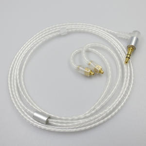 ความยาว1.2M MMCX ลวดชุบเงินเหมาะสำหรับ <span class=keywords><strong>Shure</strong></span> <span class=keywords><strong>SE215</strong></span> SE315 425 SE535 846สายเคเบิลอัพเกรด3.5มม. เป็น MMCX - Product Image 2