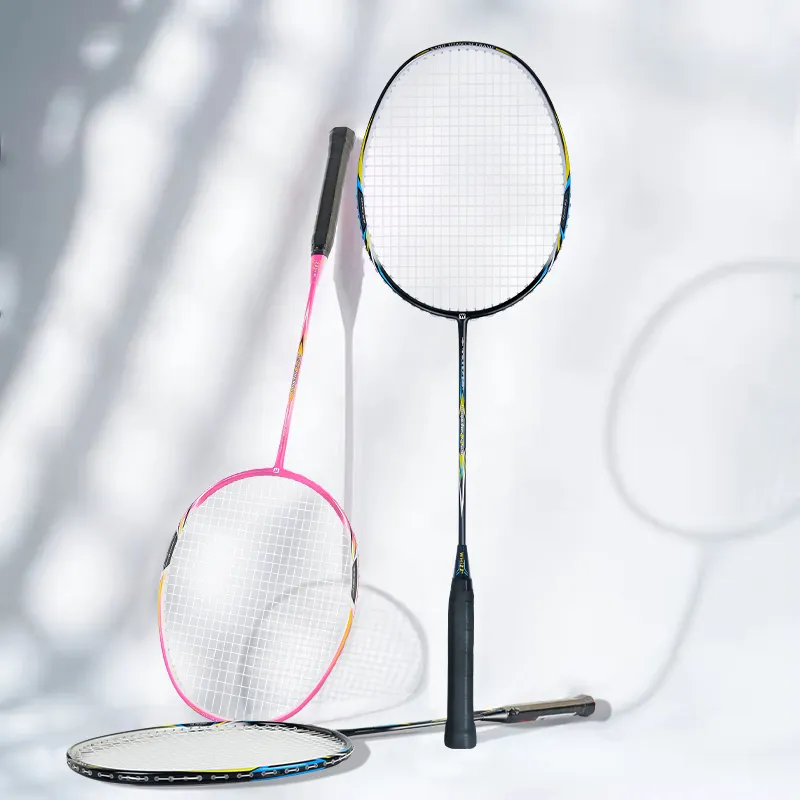 EXPÉDITION RAPIDE raquette de badminton 4U légère de qualité supérieure en fibre de carbone graphite comprenant une raquette de badminton de qualité supérieure