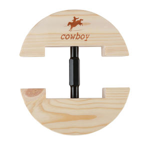 COWBOY Verstellbarer Hutspanner Größe 6 1/2\" bis 9 1/2\" Große Größe 7 1/2\" bis 10 5/8\", Holz-Hutformer - Product Image 1