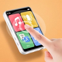 Mini lecteur MP3 portable BT 4 Musique Écran tactile Haut-parleur intégré Radio FM Enregistrement Livre électronique pour étudiant