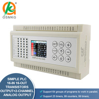 Controlador PLC Oshangming 16 DI 16 DO Transistor 2 Salida analógica para estacionamiento inteligente