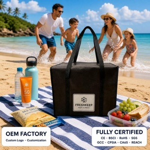 Sac isotherme non tissé, boîte à lunch thermique, logo personnalisé OEM, pour pique-nique à la plage, vente <span class=keywords><strong>en</strong></span> gros, directement <span class=keywords><strong>de</strong></span> l'usine, sacs isothermes - Product Image 3