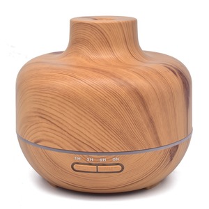 Difusor de aroma de madera de 0.5L con alimentación USB y luz LED para uso doméstico - Product Image 1