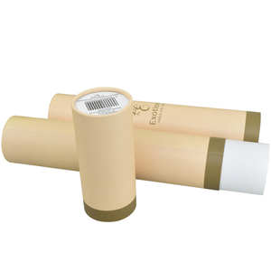 Bao Bì Giấy Quà Tặng Carton Ánh Sáng Ống Nhỏ Hat Tông Kraft Led Cứng Nhắc Nước Hoa Màu Đen Template Xi Lanh Hộp Tròn - Product Image 6