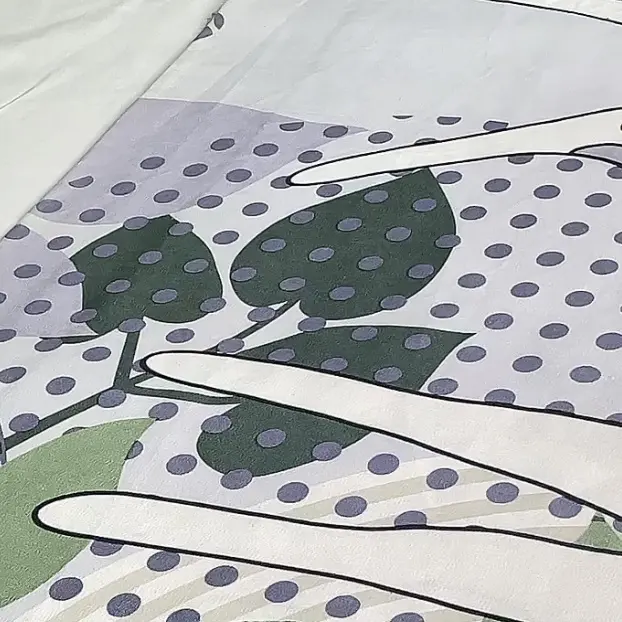 Yunte tekstil 100% katun dicetak kain kanvas untuk tirai