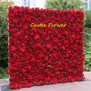 Искусственная стена из пампасной травы H-819, индивидуальный дизайн, скрученная, 8x8 футов, бело-бежевая, для декора свадеб и вечеринок - Product Image 2