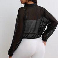 Veste de yoga en maille respirante, haut de sport élégant et polyvalent, léger et tendance – Nouvelle collection