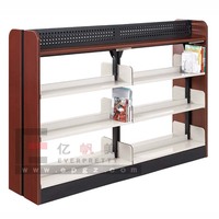 Fabrication chinoise : Présentoirs modernes double face, présentoirs de bibliothèque, présentoirs de magazines, présentoirs de journaux en bois, étagères à livres design