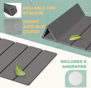 Alfombrillas de baño de ducha antideslizantes superabsorbentes de secado rápido personalizadas CF, alfombrilla de baño de piedra de diatomita plegable, antideslizante - Product Image 4