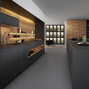 Meubles de cuisine en bois JINGSHUN, ensembles complets, buffet moderne, îlot de cuisine, garde-manger, armoire de rangement, meubles sur mesure, maison, villa - Product Image 1