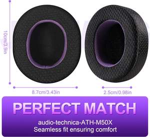 Almohadillas <span class=keywords><strong>de</strong></span> Repuesto Jomwag para <span class=keywords><strong>Audio</strong></span> <span class=keywords><strong>Technica</strong></span> <span class=keywords><strong>ATH</strong></span> <span class=keywords><strong>M50X</strong></span>, Cojines <span class=keywords><strong>de</strong></span> Espuma Viscoelástica para Mayor Comodidad - Product Image 4