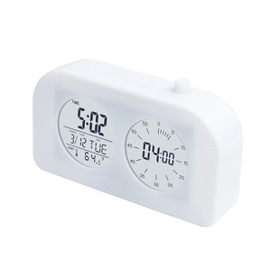 Dual Screen <b>Digital</b> Desk <b>Clock</b>, Visual Productivity Countdown Timer with Alarm & Temperature, 60-Minute Time Manager for Kids - Product Image 1