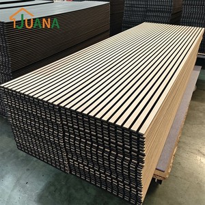 Panel Acústico Insonorizante de Madera de Nogal con Diseño Ranurado para Pared Interior de <span class=keywords><strong>Bar</strong></span>, MOQ Bajo y Entrega Rápida - Product Image 4