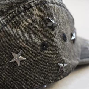 Casquette de baseball vintage en jean <span class=keywords><strong>d</strong></span>élavé à <span class=keywords><strong>5</strong></span> panneaux, ornée de strass personnalisés, à visière plate, ajustable, pour hommes et femmes - Product Image 4