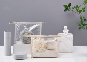 Promotional Wholesale Low MOQ Waterproof Transparent PVC Makeup Bag Travel Storage Bag <strong>Women</strong> Cosmetic <strong>Washbag</strong> with Toiletries - Product Image 5