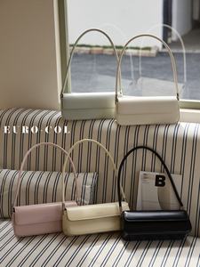 <span class=keywords><strong>Sac</strong></span> à bandoulière en cuir lisse East West 2026 SS pour femme, <span class=keywords><strong>sac</strong></span> à rabat minimaliste élégant pour le quotidien, fournisseur de boutique - Product Image 1