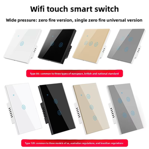 2025 mới DS-1071WN-4 tuya thông minh Wi-Fi cảm ứng chuyển đổi 2.5D kính với nhựa cạnh, (Wifi + <span class=keywords><strong>Bluetooth</strong></span>) chế độ kép không cháy phiên bản - Product Image 3