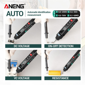 ANENG A3008 Lápiz Probador Inteligente Automático con Sensor, 6000 Conteo, Medidor de Voltaje sin Contacto, Multímetro, Polímetro Automático - Product Image 5