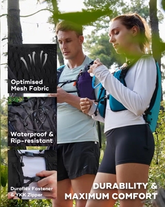 समायोज्य छाती माउंट ट्रेल रनिंग वेस्ट के साथ हाइड्रेशन सिस्टम मैराथन पानी मूत्राशय बैकपैक - Product Image 2