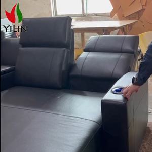 새로운 스타일의 영화관 좌석 개인 냉각 컵 홀더 홈 시네마 소파 <span class=keywords><strong>4</strong></span> 좌석 시네마 안락 의자 소파 침대 - Product Image 6