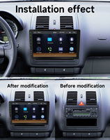 BQCC Tek Din Carplay Android Auto Araç Radyosu 9" /10" Kapasitif Dokunmatik Ekran FM Vericisi Stereo BT USB AHD Araç Radyosu