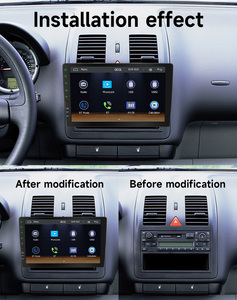 Autoradio BQCC 1DIN Carplay Android <span class=keywords><strong>Auto</strong></span> avec écran tactile capacitif 9 pouces, émetteur FM, stéréo BT, USB, AUX-in, aide au recul AHD - Product Image 4