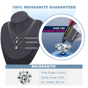Diamante Moissanite In ciondoli Engagemoment collana Slide Is <span class=keywords><strong>It</strong></span> D Jewlery & Moissanite Diamond - Product Image 3