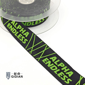 <span class=keywords><strong>Sangle</strong></span> Jacquard avec logo personnalisé 50mm élastique à chevrons en polyester uni avec lettrage sangles de sac en <span class=keywords><strong>polyamide</strong></span> - Product Image 1