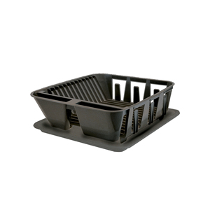 Scolapiatti con vassoio, bianco - Product Image 1