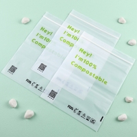 Sacs refermables en PLA PBAT compostable de qualité alimentaire, en amidon de maïs, réutilisables, pour boulangerie, en-cas, aliments pour animaux, aliments en conserve
